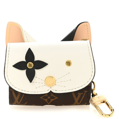 Louis Vuitton Monogram Cat Earpods Case Black White 1 of 7