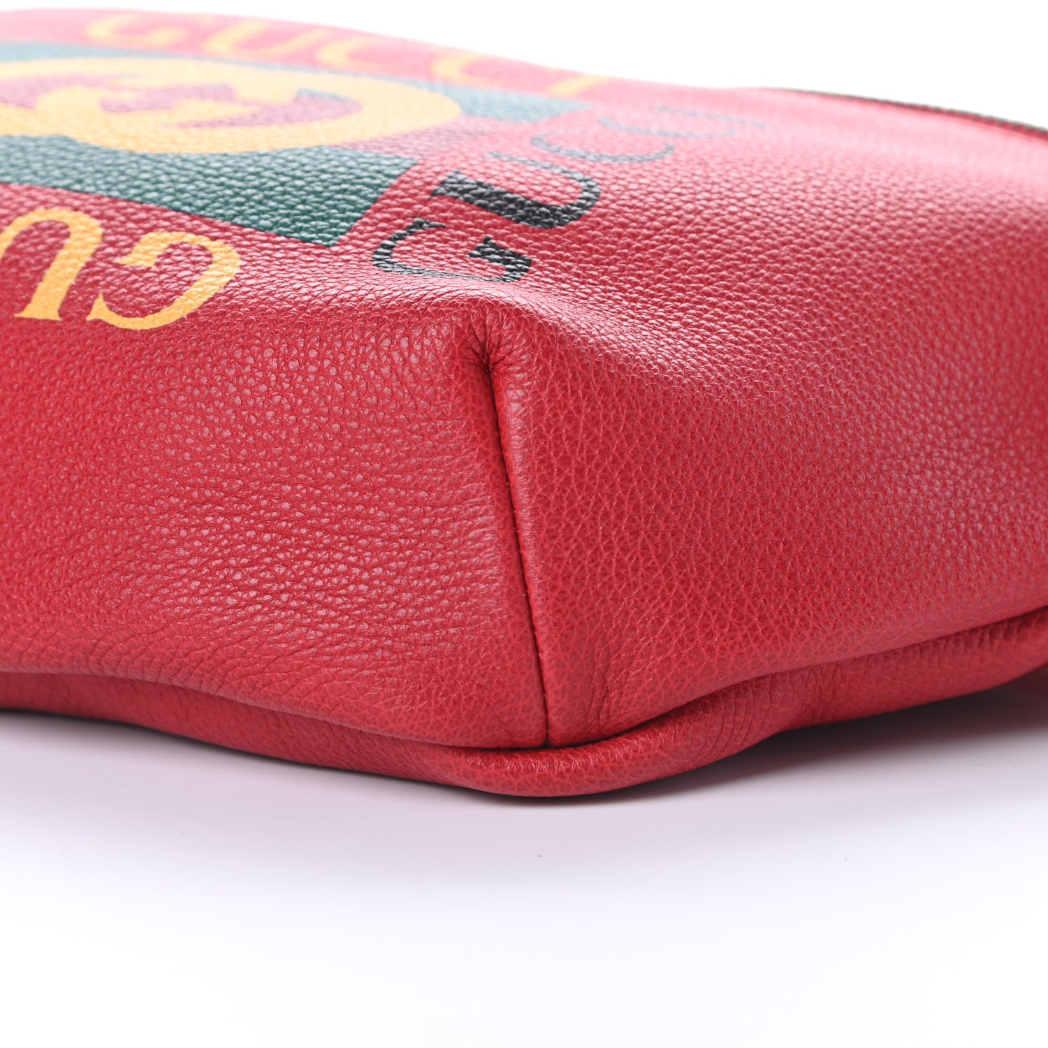 Gucci Grained Calfskin Logo Belt Bag Hibiscus Red 10 of 11