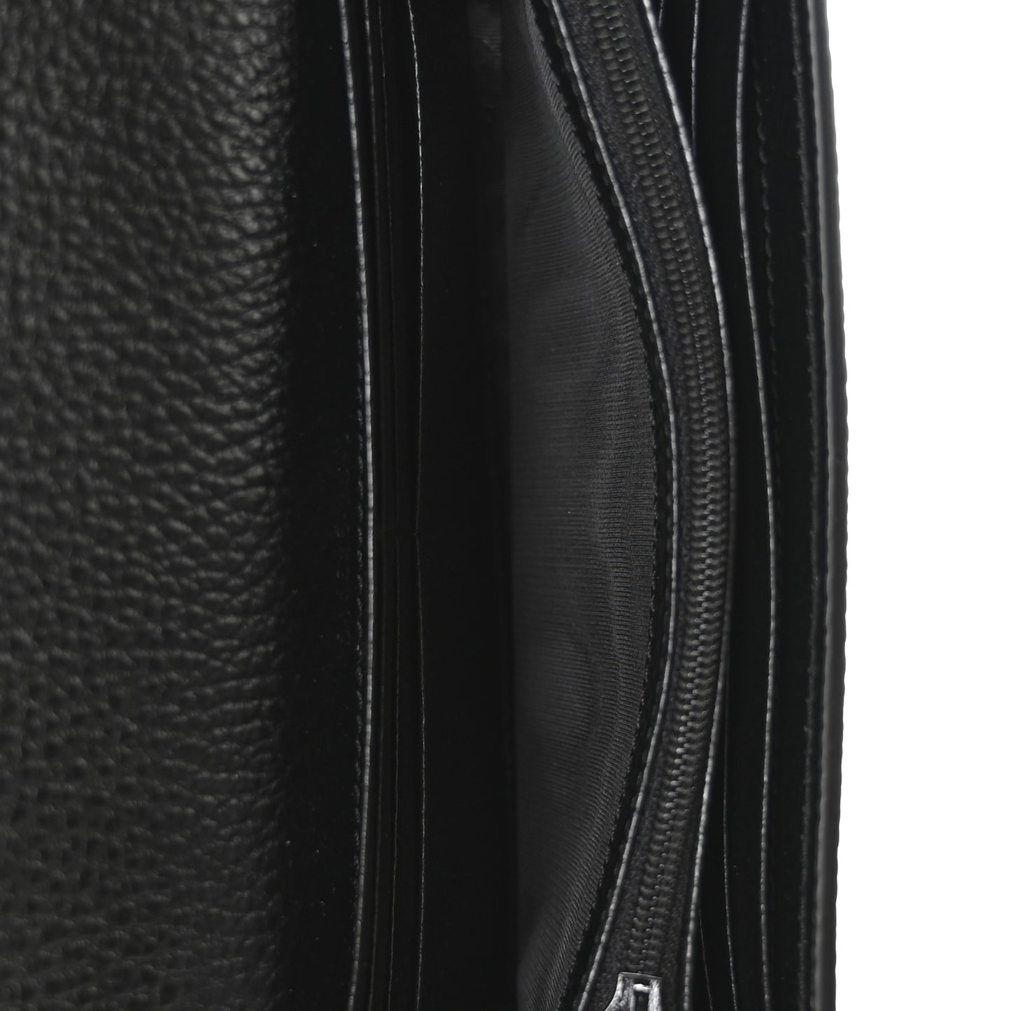 Dollar Calfskin GG Supreme Monogram Petite GG Marmont Wallet Chain Bag Black Beige Ebony