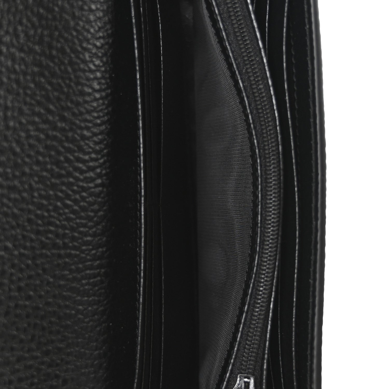 Gucci Dollar Calfskin GG Supreme Monogram Petite GG Marmont Wallet Chain Bag Black Beige Ebony 5 of 11