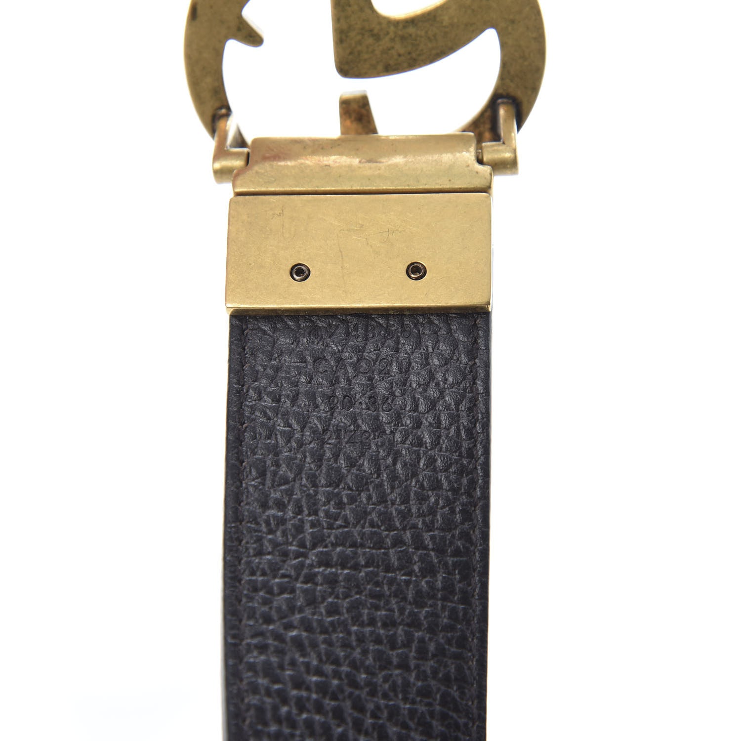 Gucci Calfskin Double G Reversible 37mm Belt 90 36 Black Cocoa 4 of 6