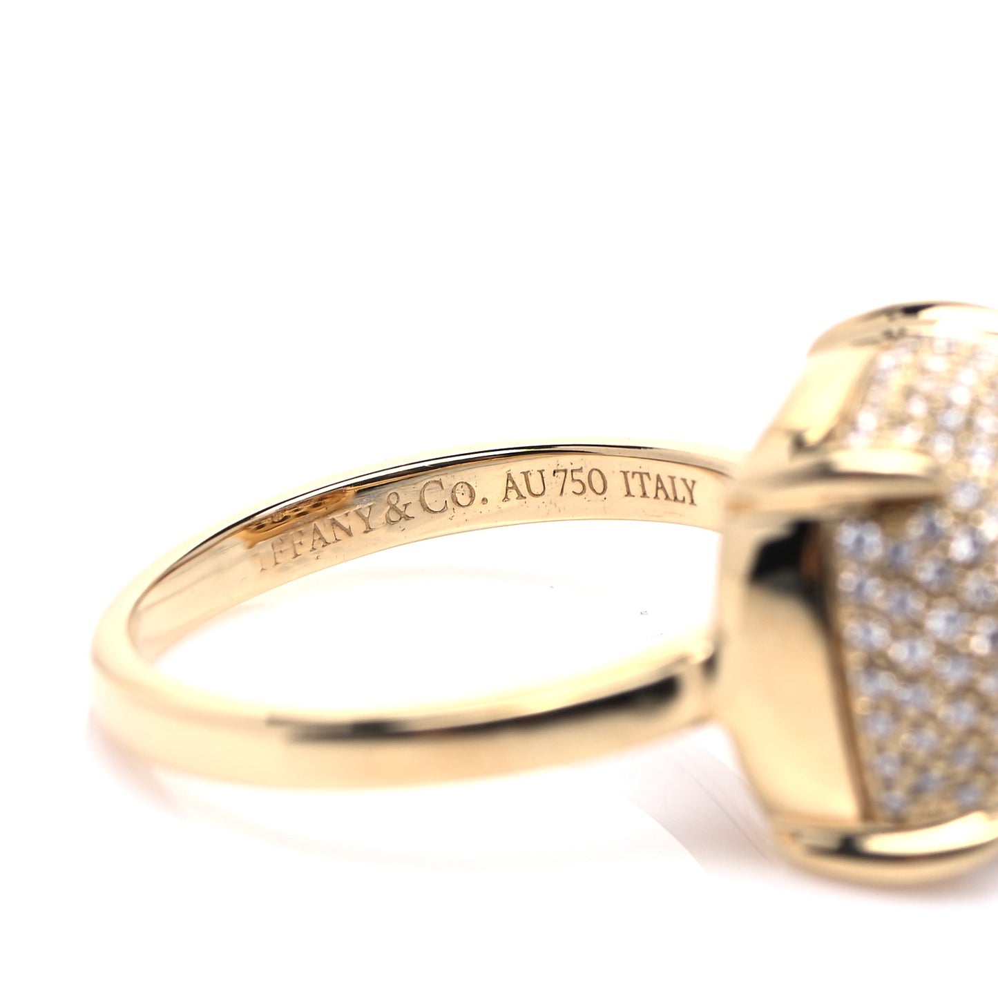 18K Yellow Gold Diamond 12mm Paloma Picasso Sugar Stacks Ring 53 6.5
