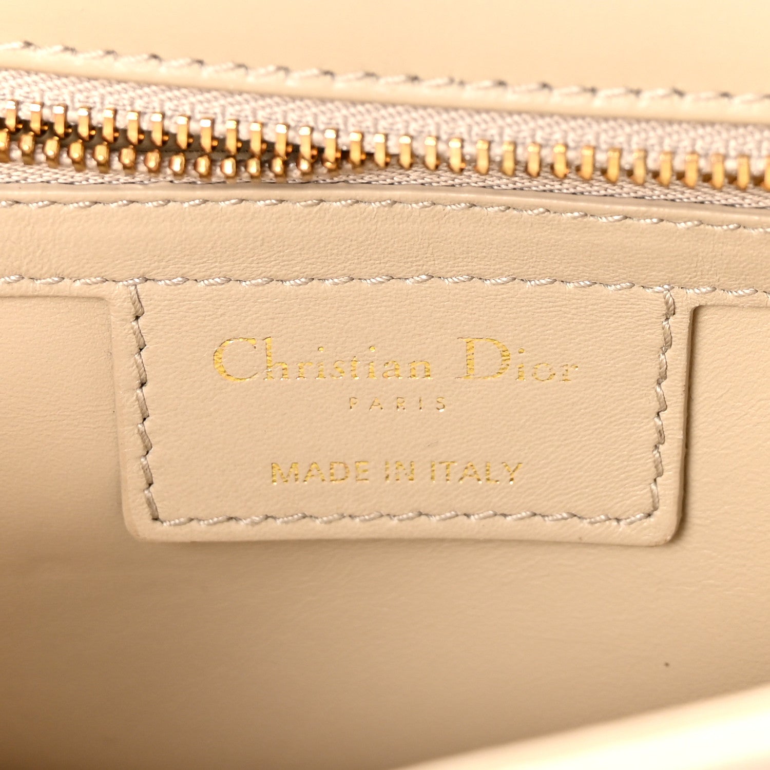 Christian Dior Calfskin Macrocannage Medium Caro Bag Sand 6 of 10