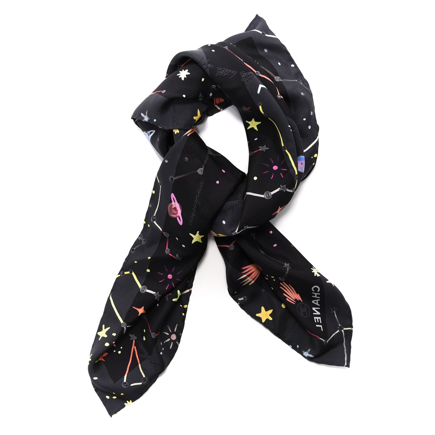 Silk Space CC Scarf Black
