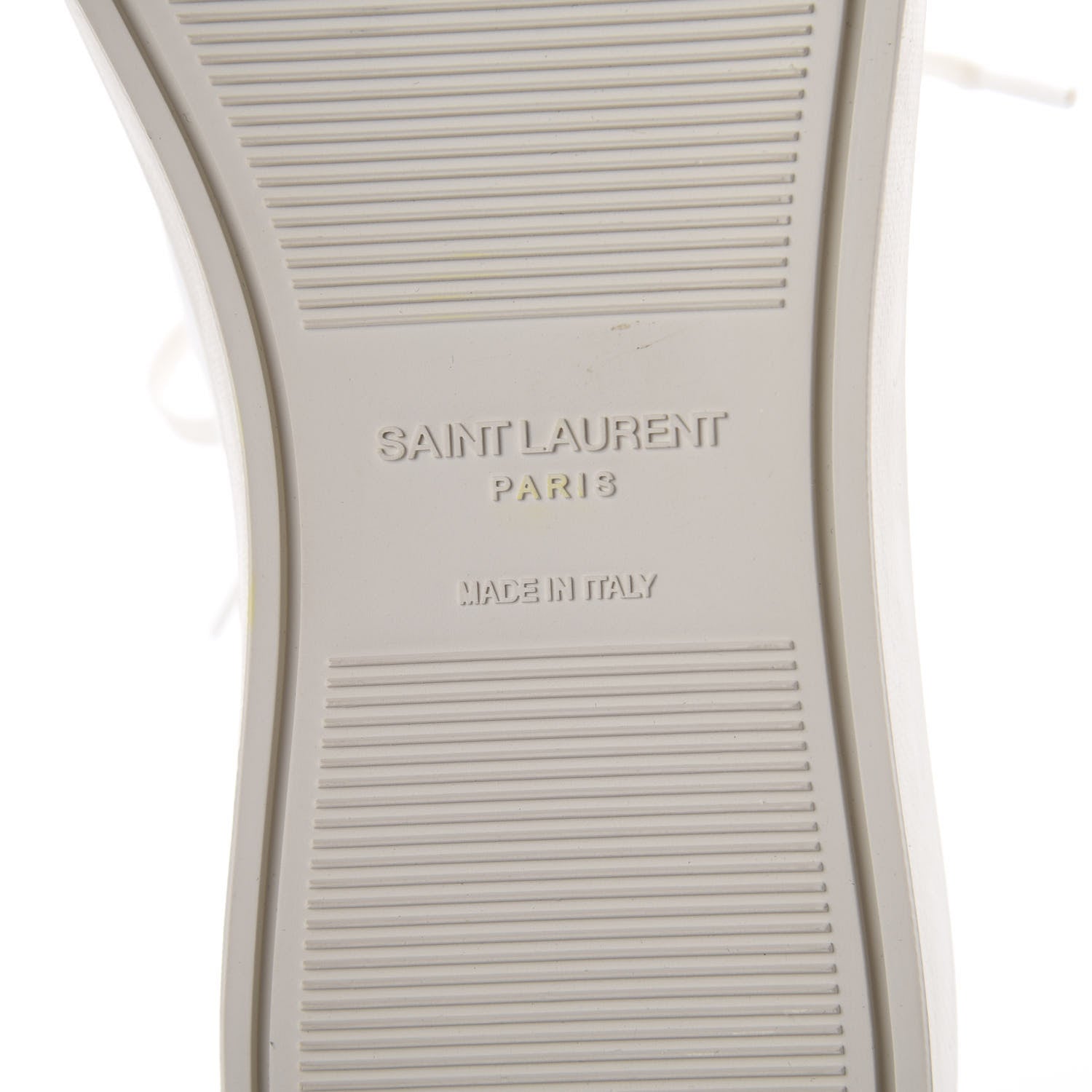 Saint Laurent Calfskin Andy Low Top Sneakers 37 Blanc Optique 7 of 7