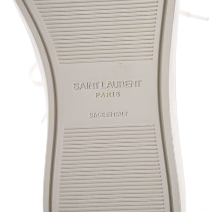 Saint Laurent Calfskin Andy Low Top Sneakers 37 Blanc Optique 7 of 7
