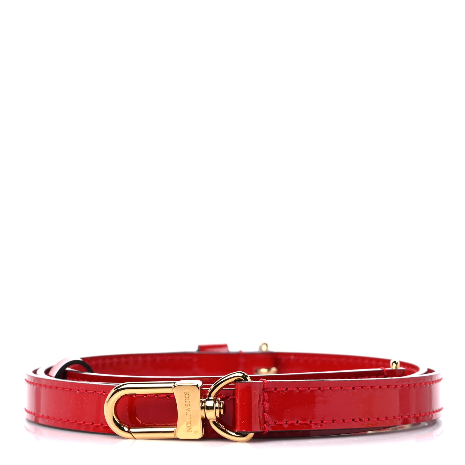 Louis Vuitton Calfskin 16mm Adjustable Shoulder Strap Coquelicot 1 of 3