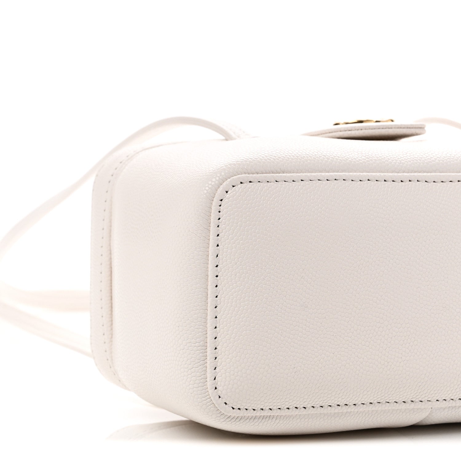 Chanel Shiny Caviar Preppy Coco Long Vanity With Strap White 10 of 12