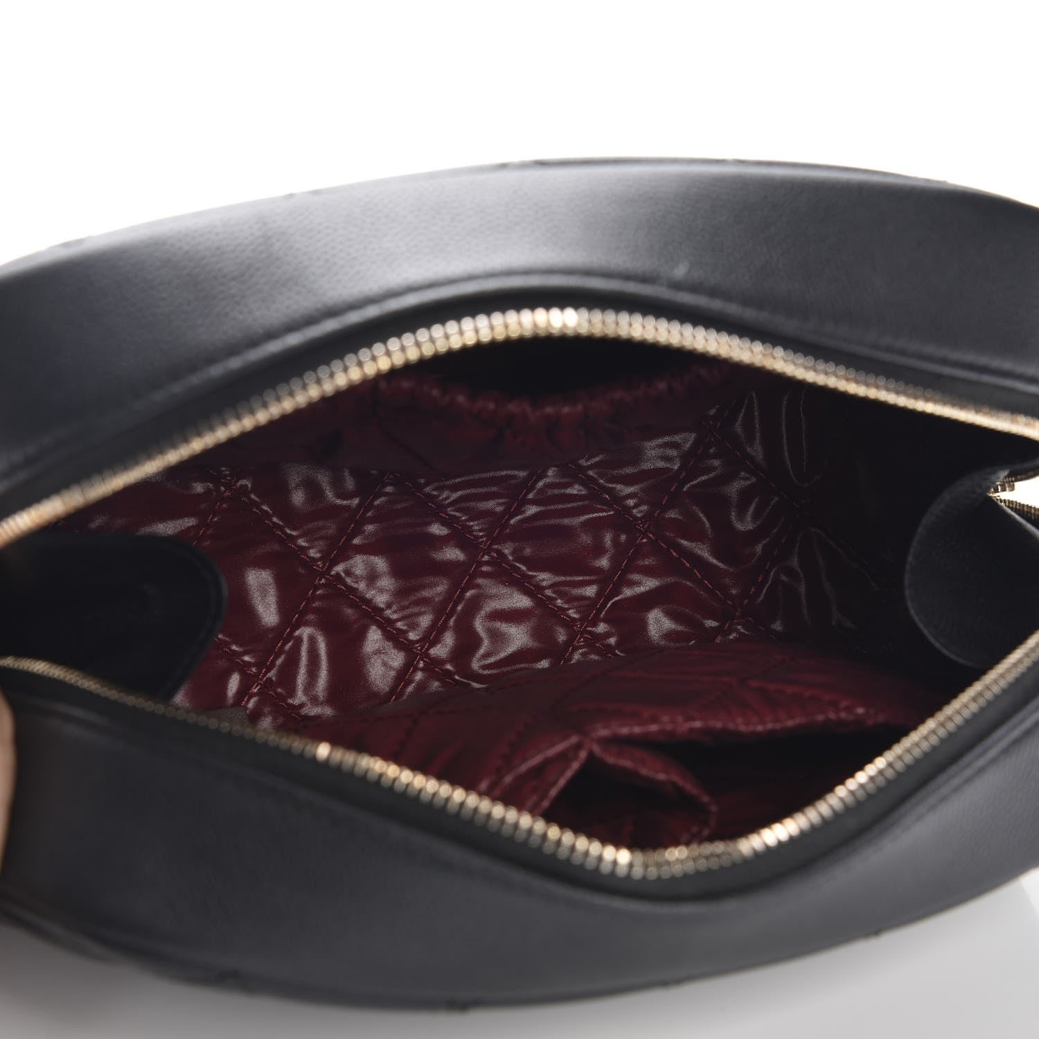 Chanel Caviar Quilted Curvy Pouch Cosmetic Case Black 5 of 8