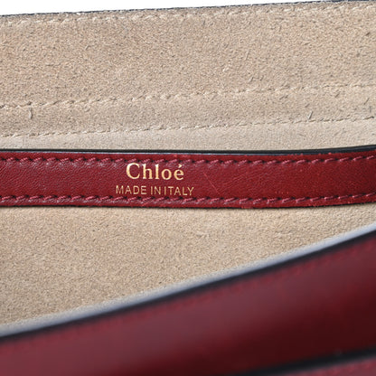 Chloe Calfskin Braided Small Hudson Shoulder Bag Sienna Red 6 of 20