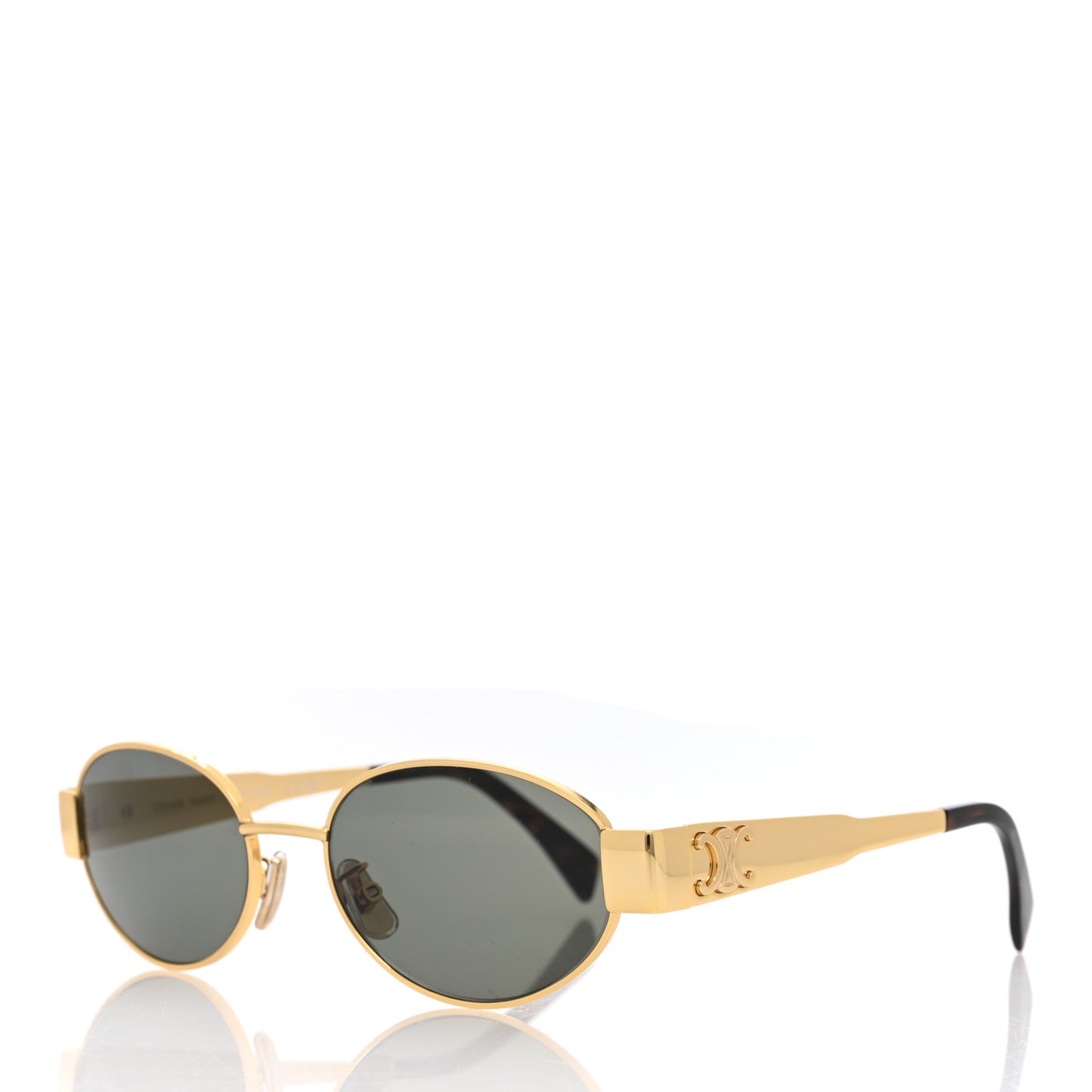 Metal Triomphe 01 Sunglasses CL40235U Gold Green