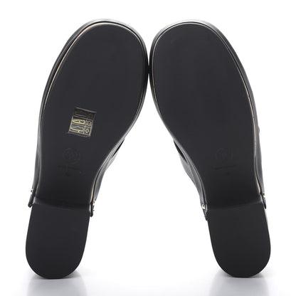 Chanel Calfskin CC Turn Lock Clogs 36 Black 5 of 9