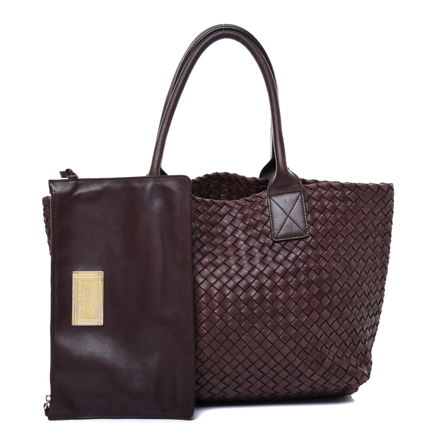 Bottega Veneta Nappa Intrecciato Mini Cabat Ebano 1 of 11