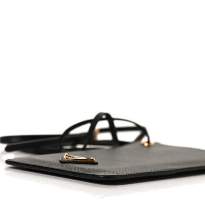 Prada Saffiano Triangle Phone Case Pouch Black 9 of 10