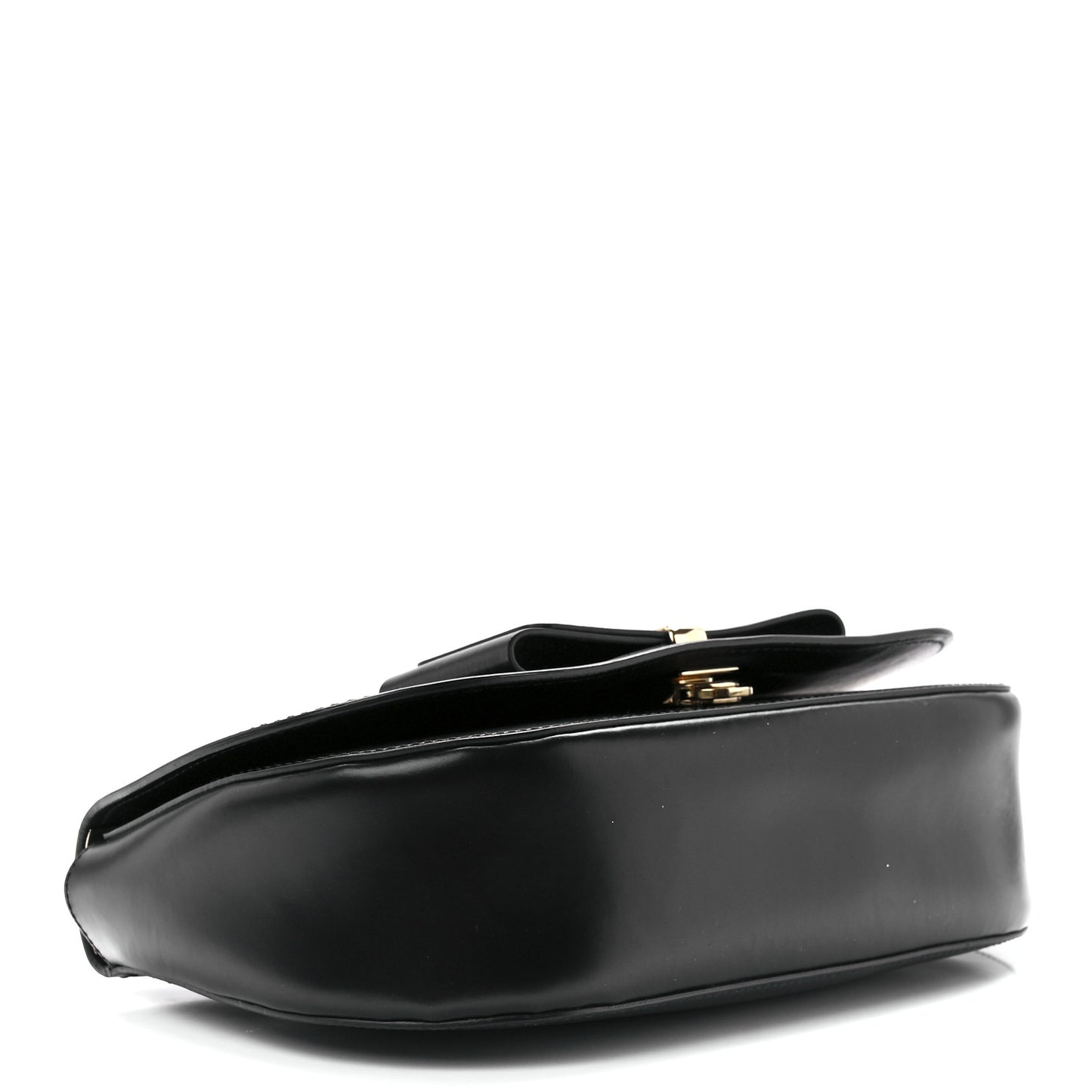 Smooth Calfskin Anna Shoulder Bag Black