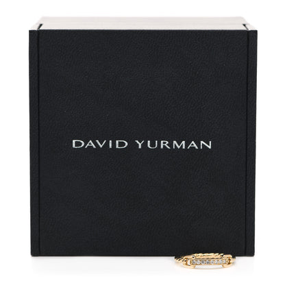 David Yurman 18K Yellow Gold Diamond Pave Petite Ring 54 7 4 of 4