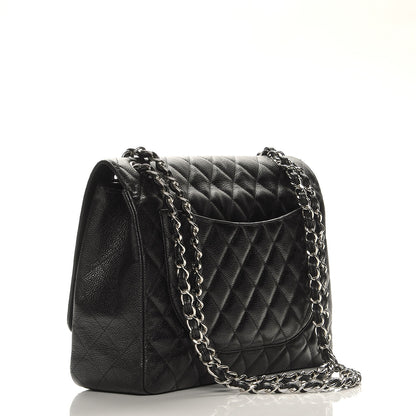 Chanel Caviar Quilted Maxi Single Flap Black 3 of 8