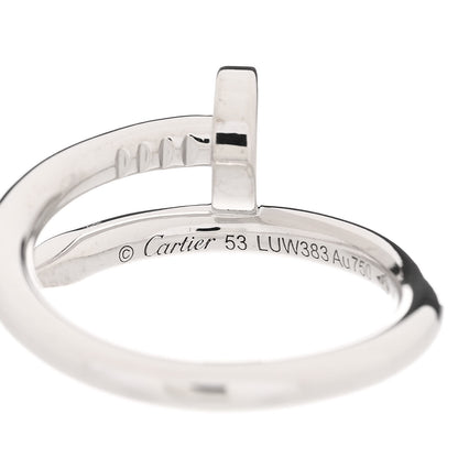 Cartier 18K White Gold Juste Un Clou Ring 53 6.5 4 of 8