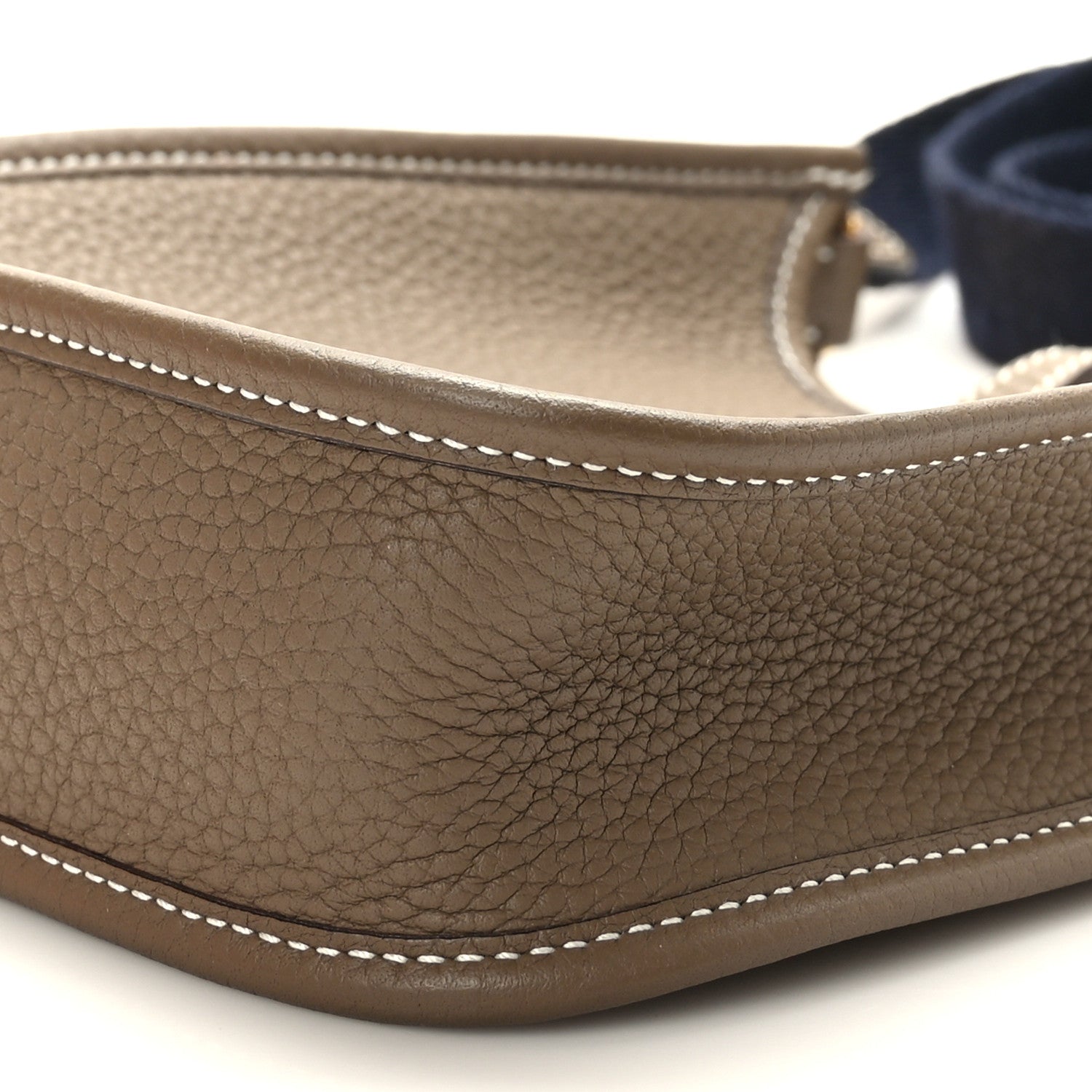 Hermes Taurillon Clemence Amazone Evelyne TPM Etoupe Bleu Indigo 9 of 10