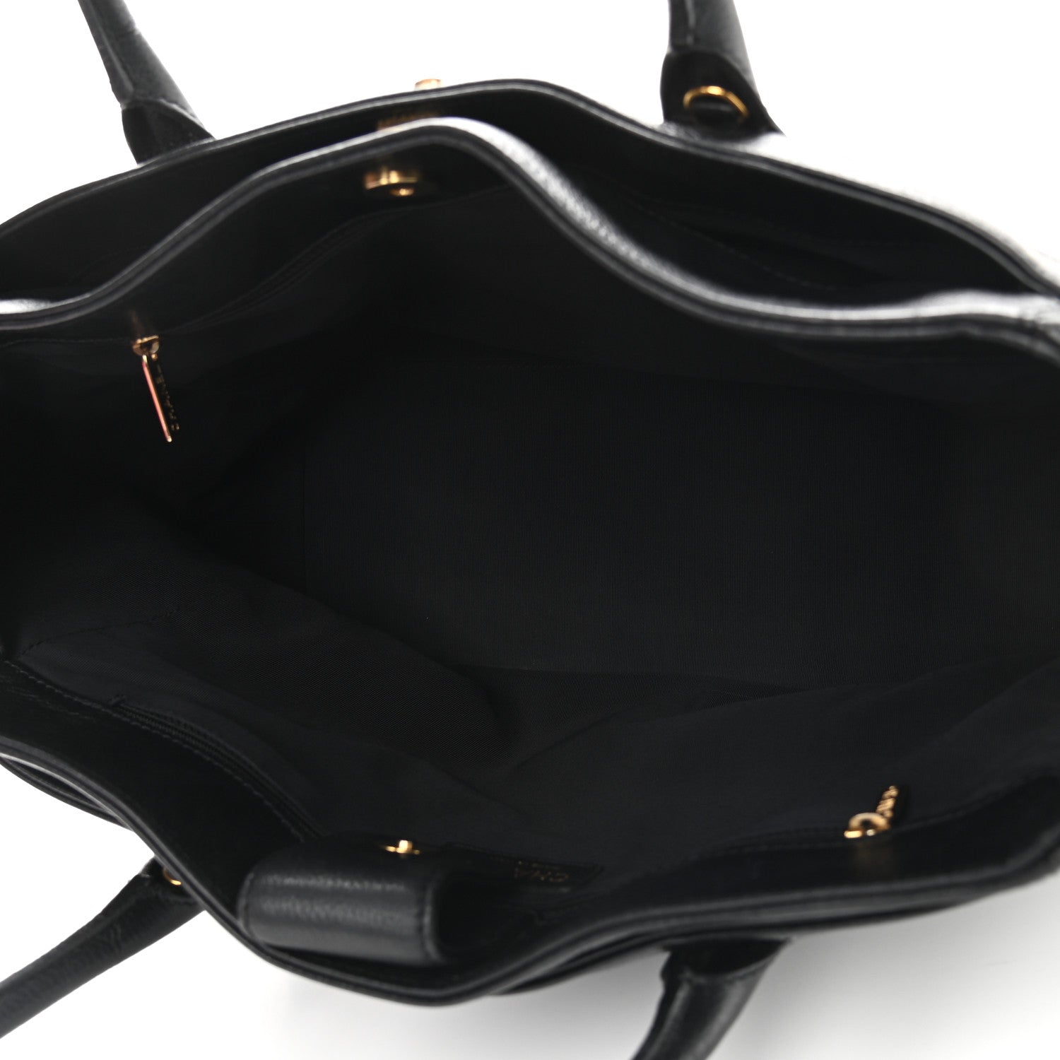 Chanel Calfskin Cerf Executive Shopper Tote Black 5 of 12