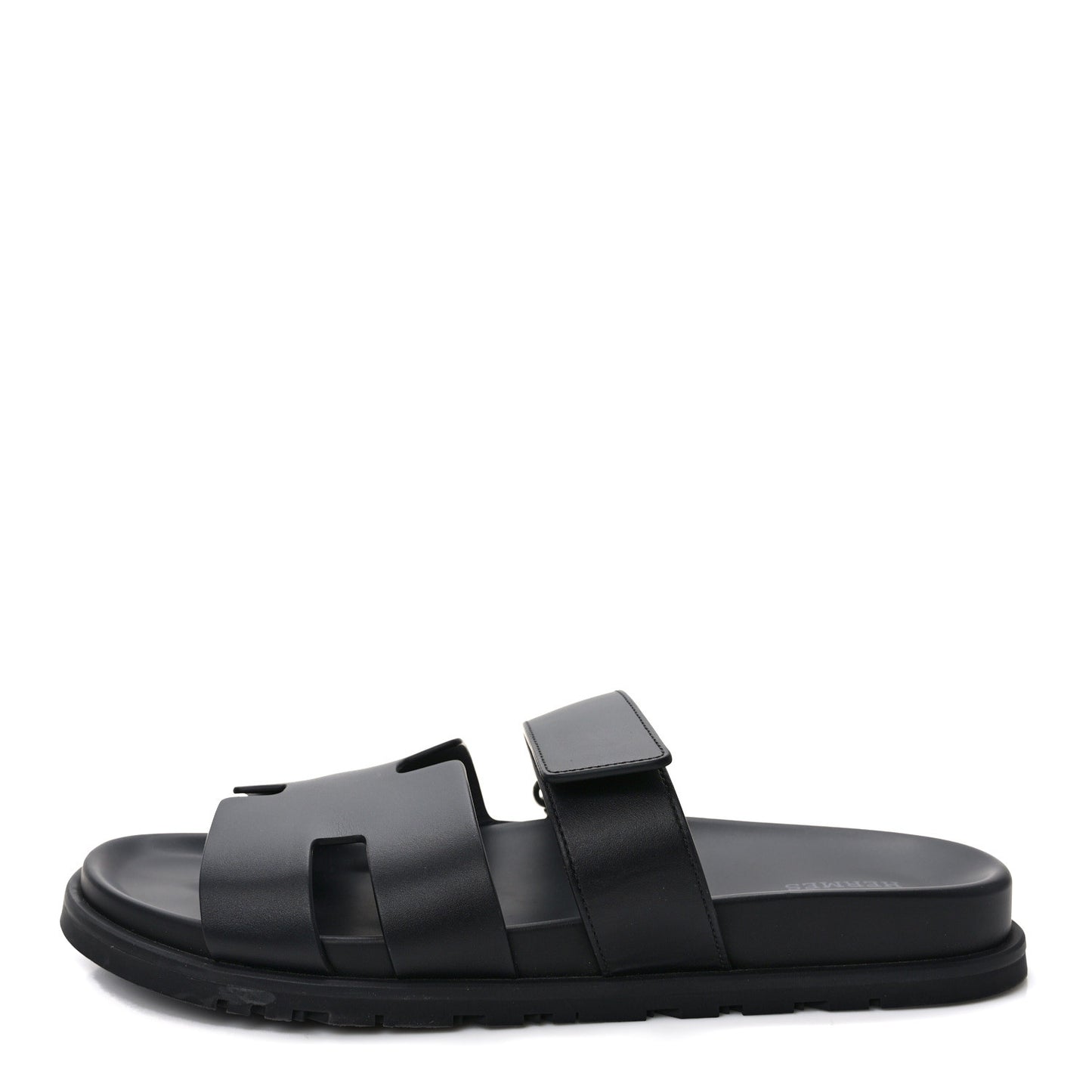 Calfskin Mens Chypre Sandals 43 Black