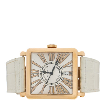 Franck Muller 18K Rose Gold Alligator 37mm Master Square Automatic Watch 6000HSCDT 2 of 4