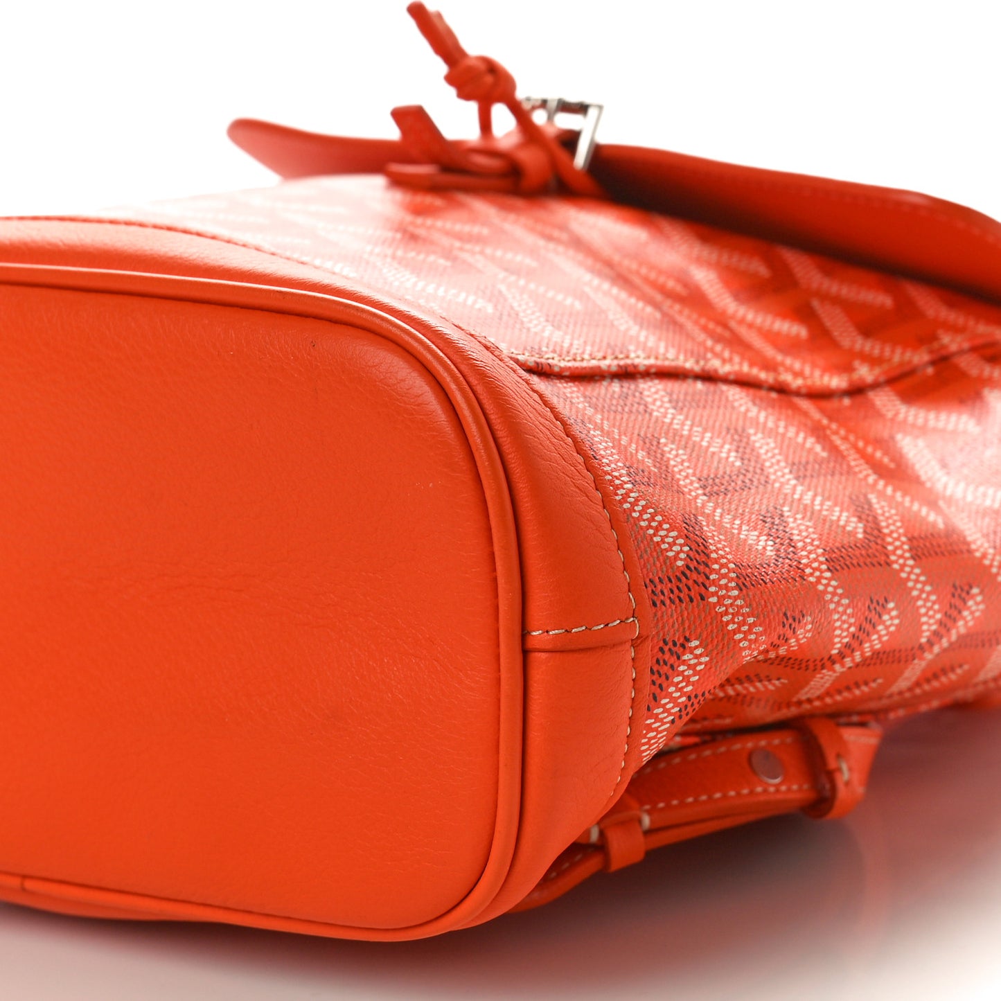 Goyardine Calfskin Mini Alpin Backpack Orange