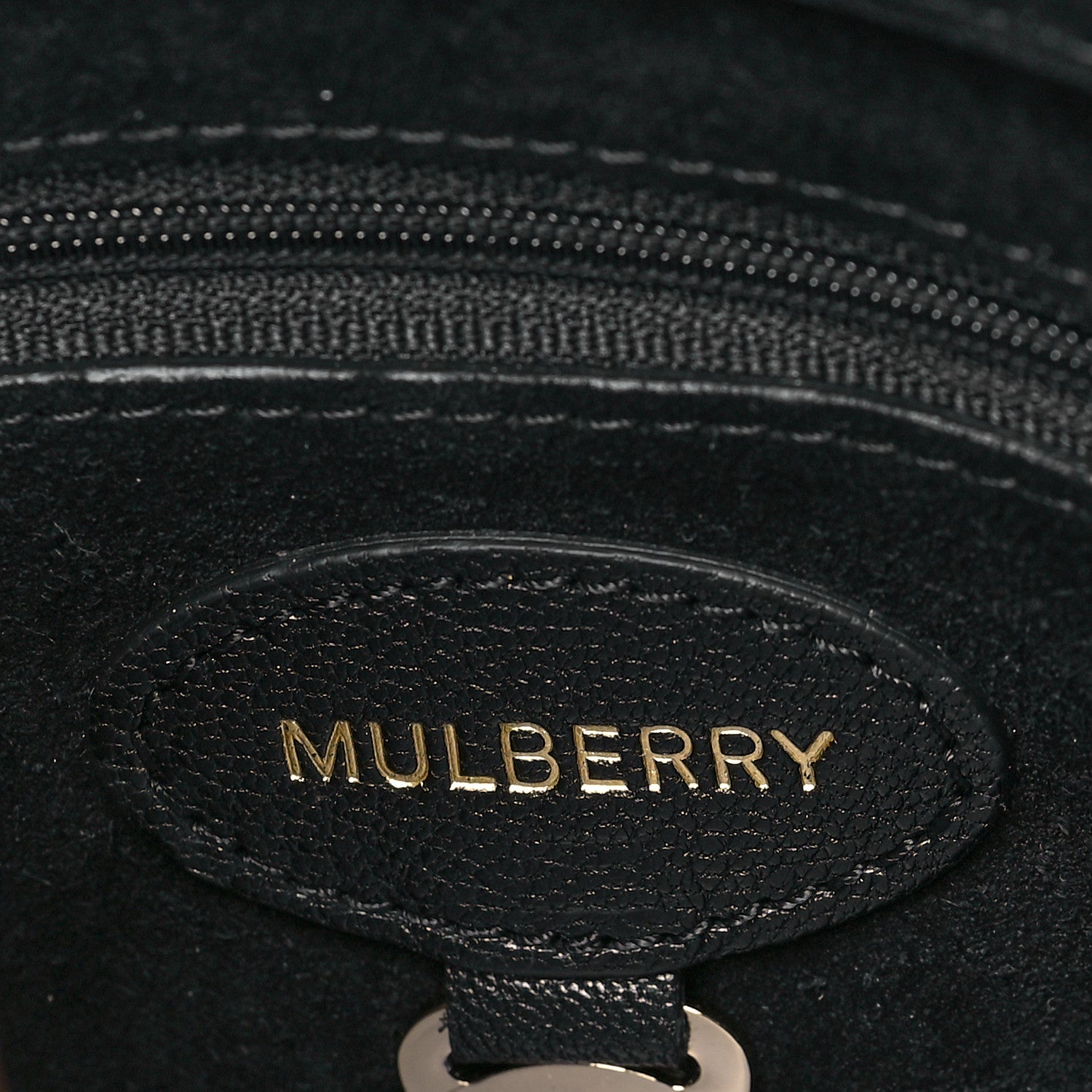 Mulberry Glossy Goatskin Small Lily Flap Black 6 of 10