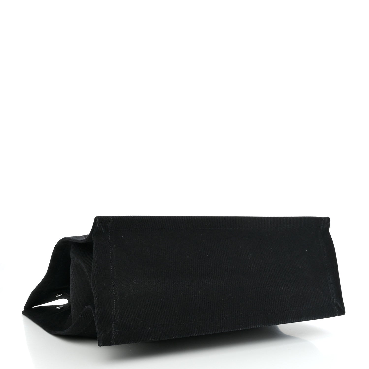 Saint Laurent Linen Calfskin Rive Gauche Tote Black 4 of 9