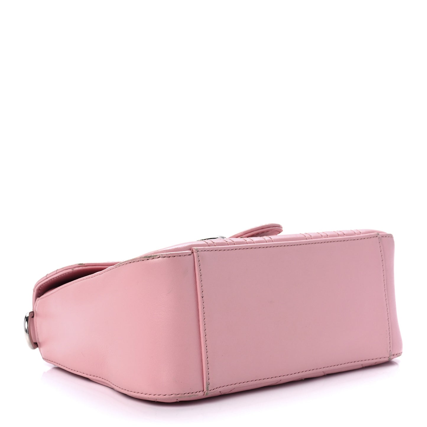 Calfskin Matelasse Mini GG Marmont Top Handle Shoulder Bag Wild Rose