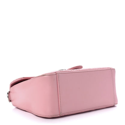 Gucci Calfskin Matelasse Mini GG Marmont Top Handle Shoulder Bag Wild Rose 4 of 12