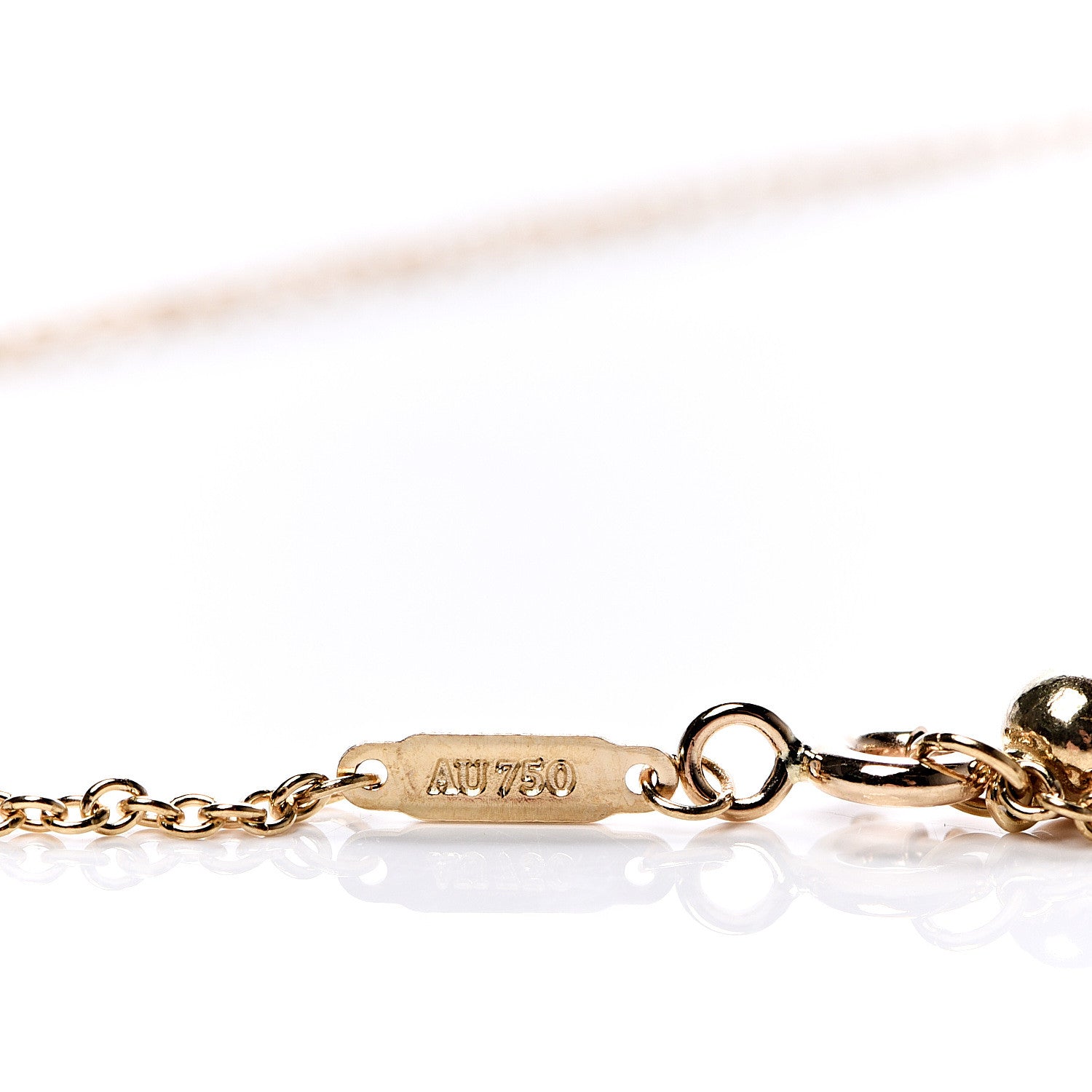 Tiffany 18K Yellow Gold 8mm HardWear Ball Pendant Necklace 4 of 6