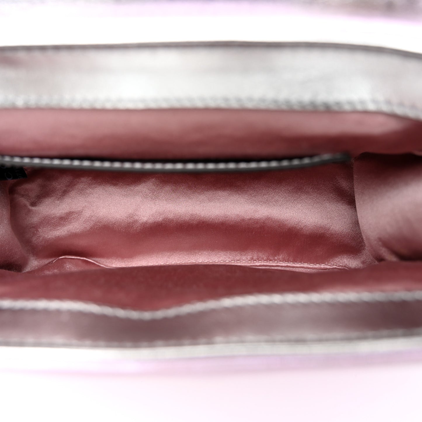 Iridescent Nappa Chevron Matelasse Mini GG Marmont Shoulder Bag Iridescent Escape Pink