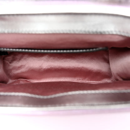 Gucci Iridescent Nappa Chevron Matelasse Mini GG Marmont Shoulder Bag Iridescent Escape Pink 5 of 11