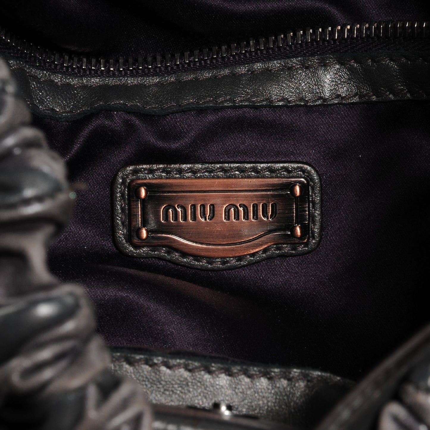 Leather Patch Harlequin Piombo