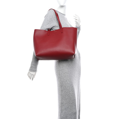 Saint Laurent Calfskin Large Shopping Tote Opyum Red 2 of 10