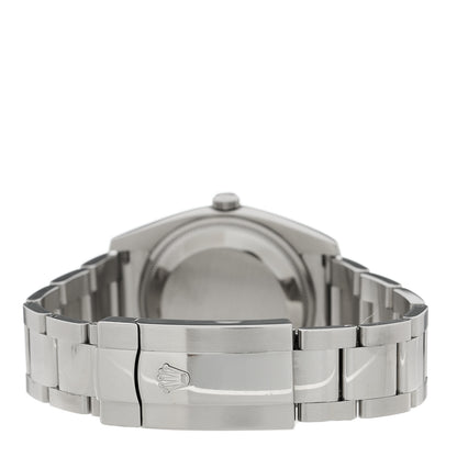 Rolex Stainless Steel 34mm Oyster Perpertual Date Watch Black 115200 3 of 5