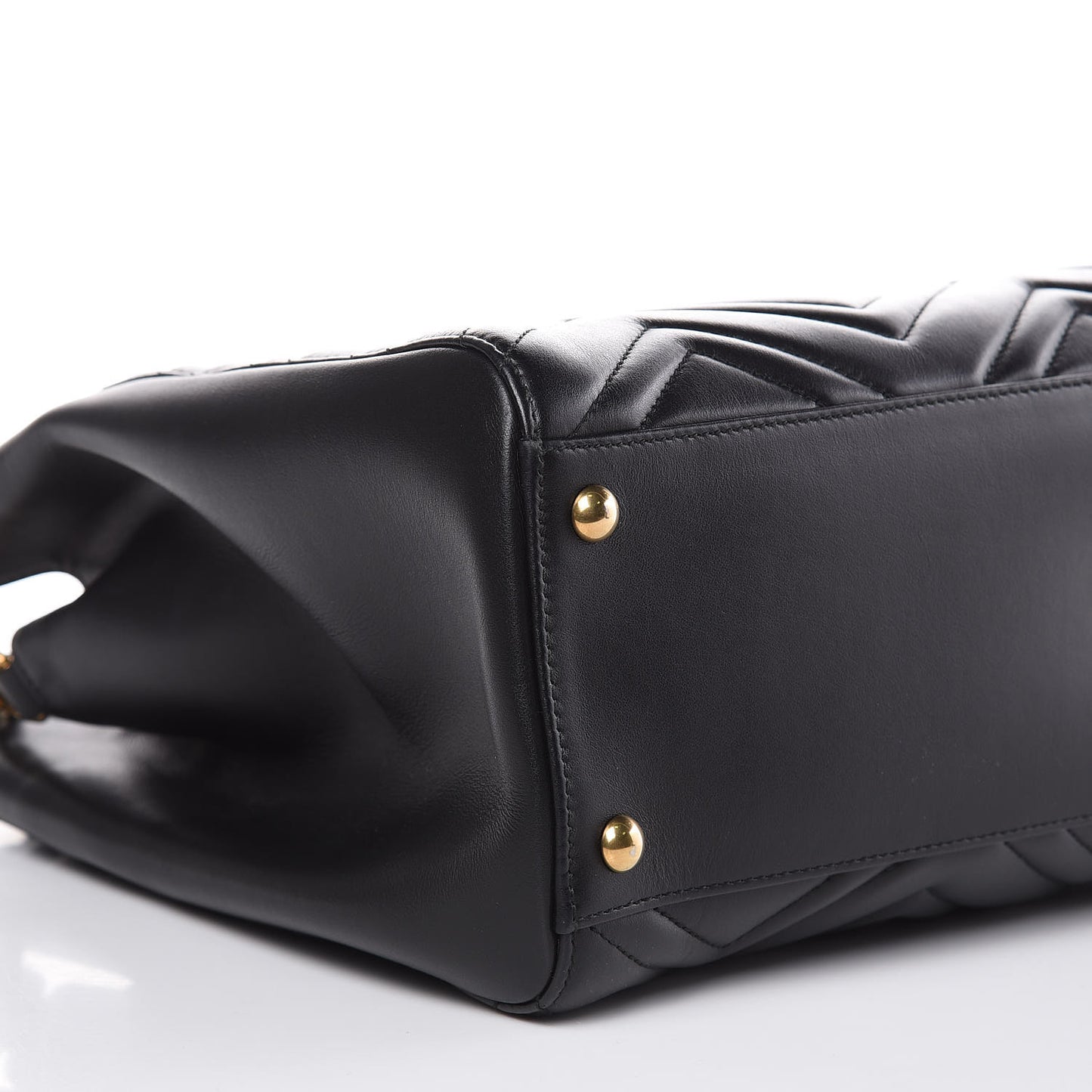 Calfskin Matelasse Medium GG Marmont Tote Black