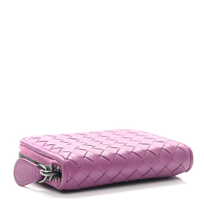 Bottega Veneta Nappa Intrecciato Zip Around Coin Purse Peony 4 of 9