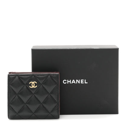 Chanel Caviar Quilted Compact Bifold Wallet Black 9 of 9
