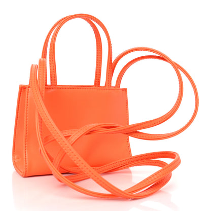 Telfar Vegan Leather Small Shopping Bag Orange 3 of 8