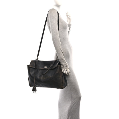 Balenciaga Used Calfskin Large Rodeo Top Handle Handbag Brown 2 of 9