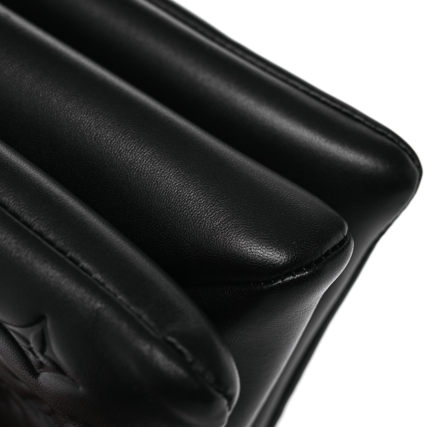 Lambskin Embossed Monogram Coussin PM Black