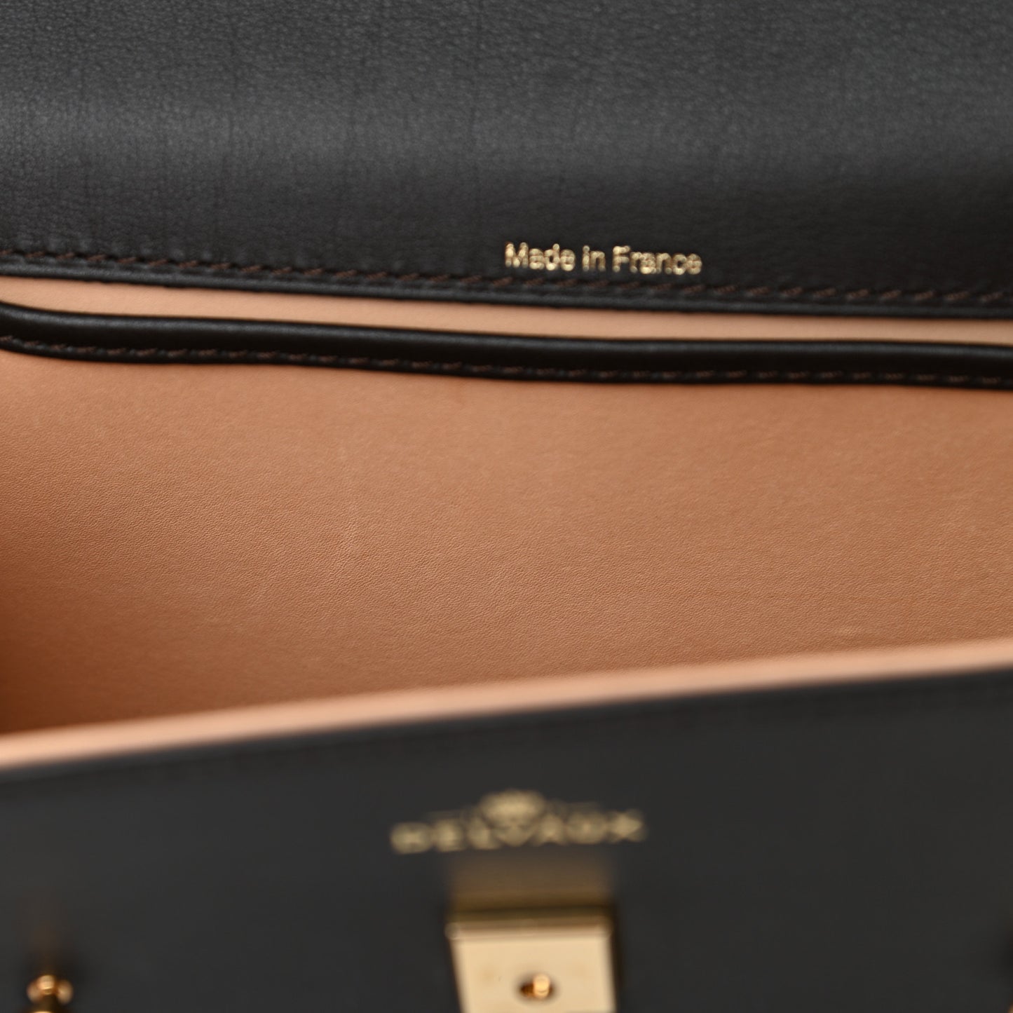 Smooth Calfskin Mini Tempete Satchel Brown
