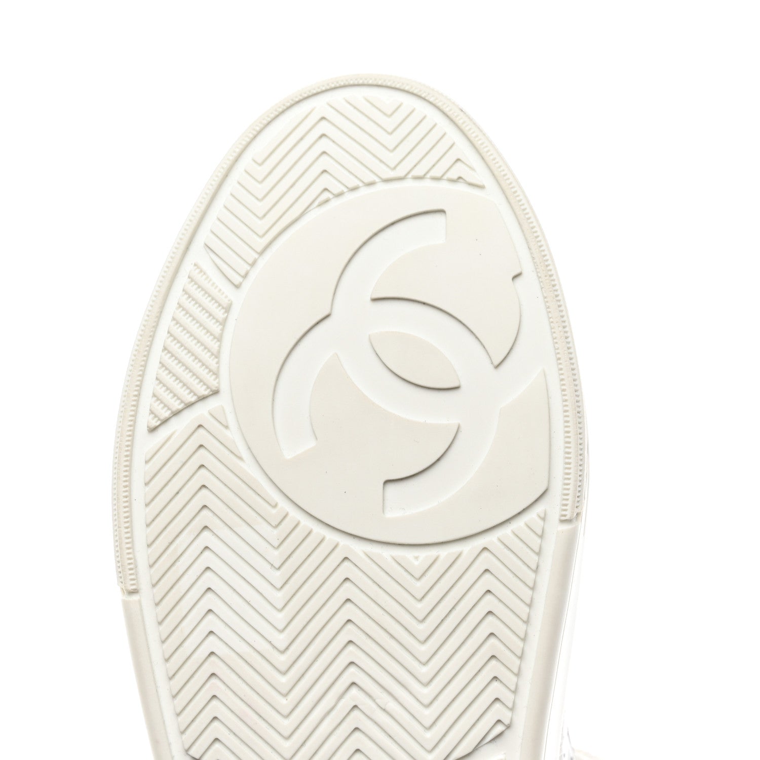 Chanel Calfskin CC Womens Sneakers 39 White 8 of 9