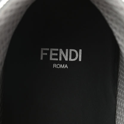 Fendi X NICKI MINAJ Metallic Nappa Macro FF Embossed Prints On High Top Sneakers 37 Silver 6 of 11