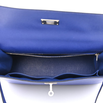 Hermes Epsom Kelly Sellier 32 Bleu Electrique 5 of 11