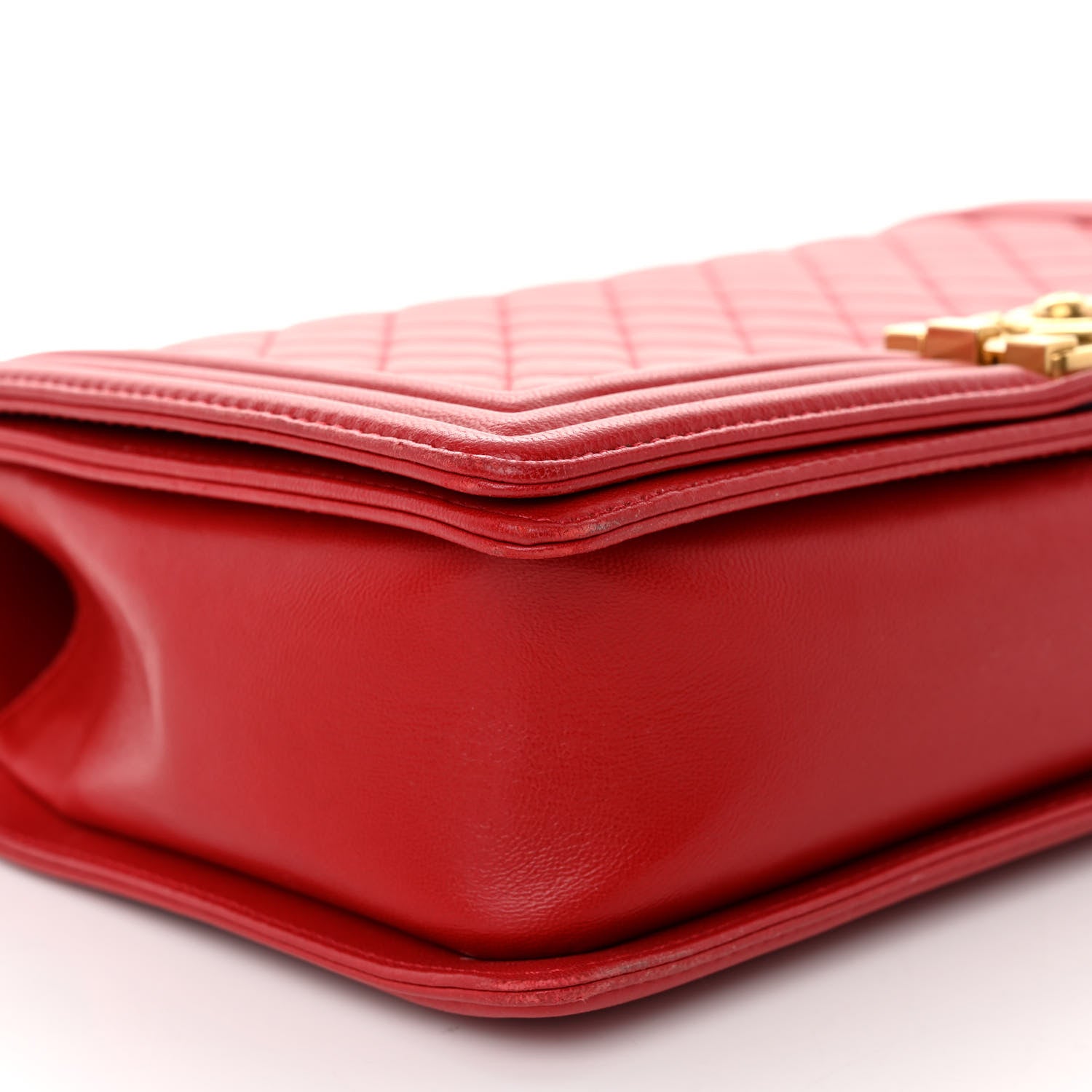 Chanel Lambskin Quilted New Medium Boy Flap Red 9 of 11