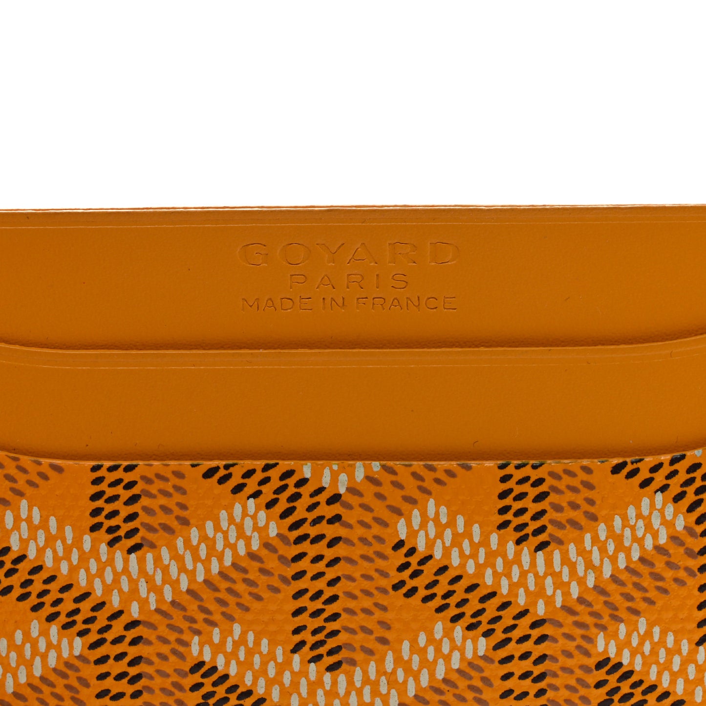 Goyardine Saint Sulpice Card Holder Yellow
