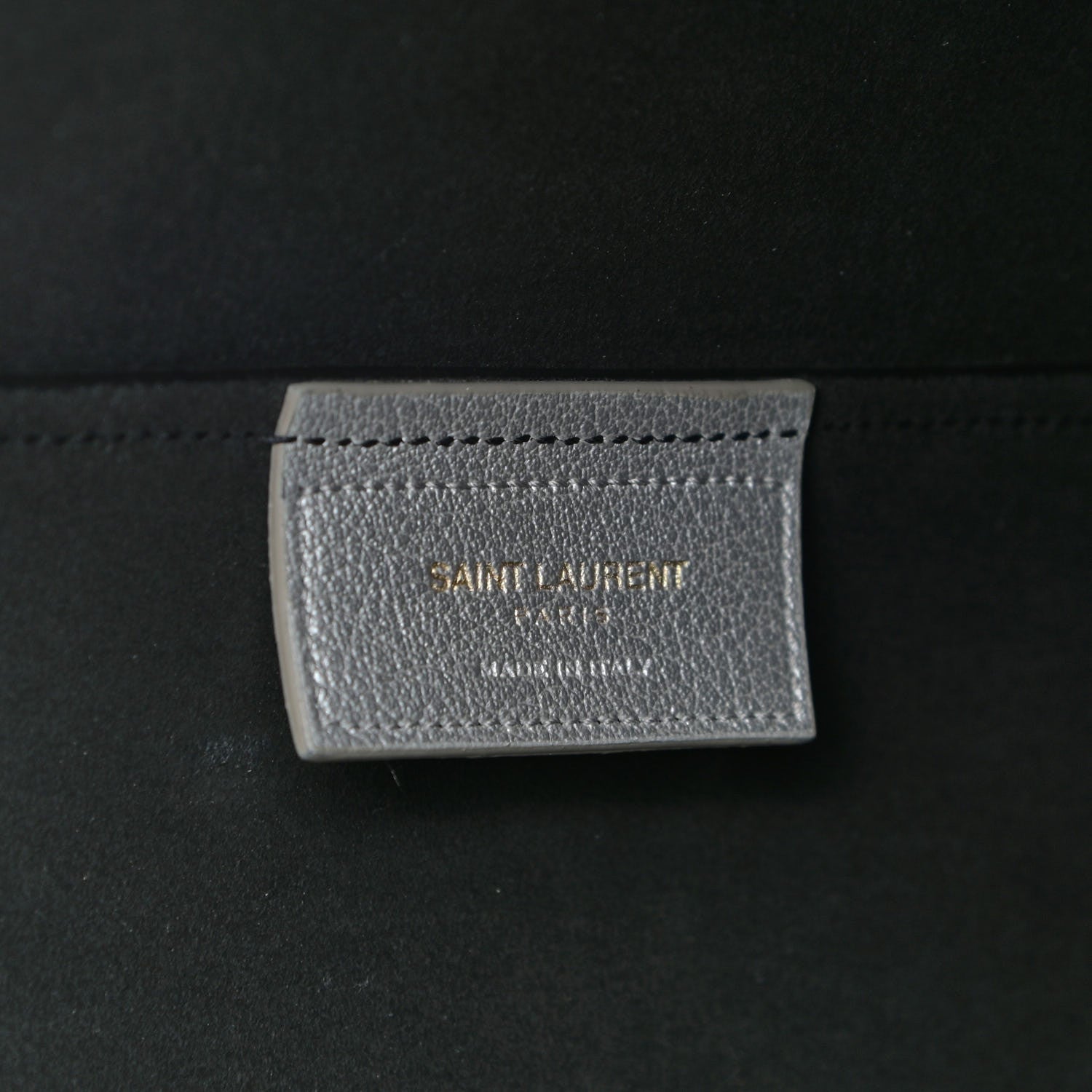Saint Laurent Metallic Calfskin Large Shopping Tote Silver 9 of 17